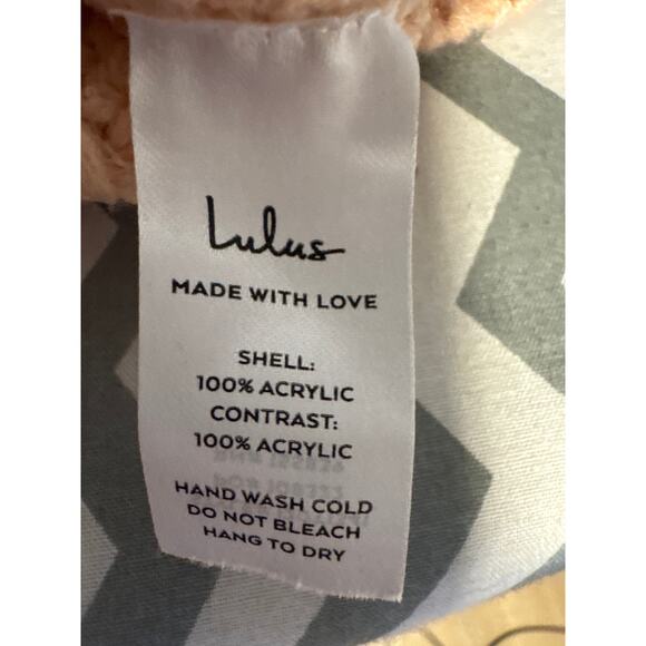 Lulus Medium Pink Crochet Sweater – 100% Acrylic, - Picture 6 of 7